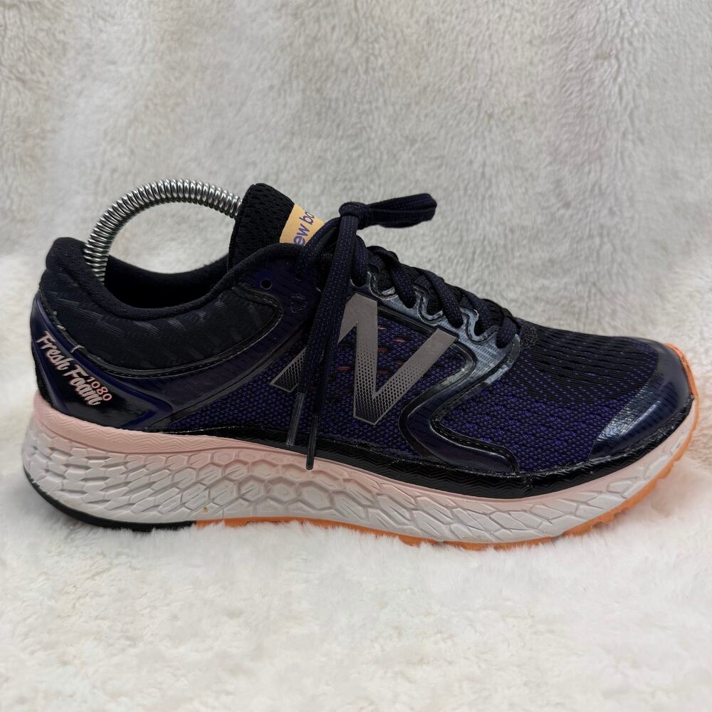 New Balance Fresh Foam 1080v7 Womens Running Shoes Purple Navy Size 9 W1080PO7